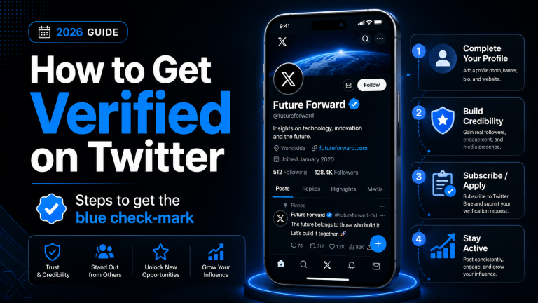 How to Get Verified on twitter – Steps to get the blue check-mark