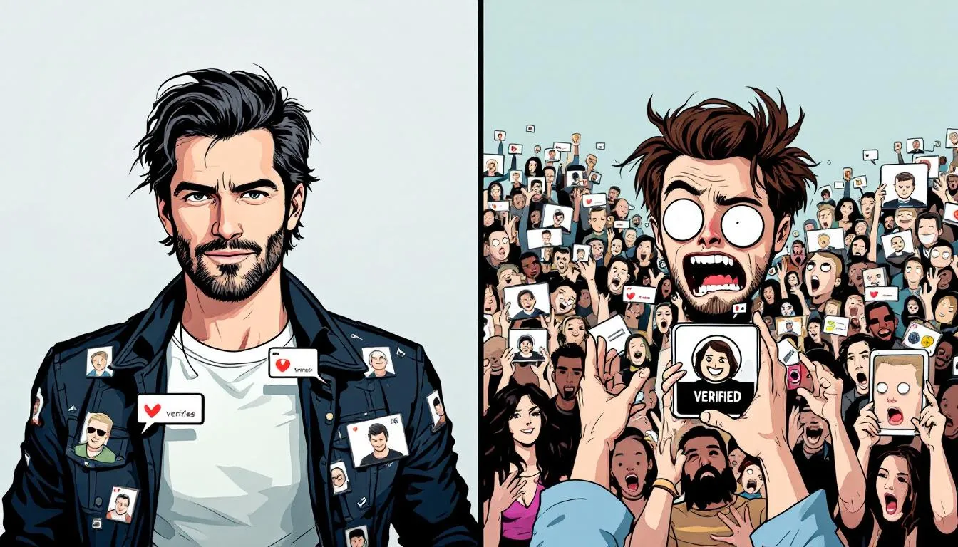 A comparison of real and fake Twitter followers.