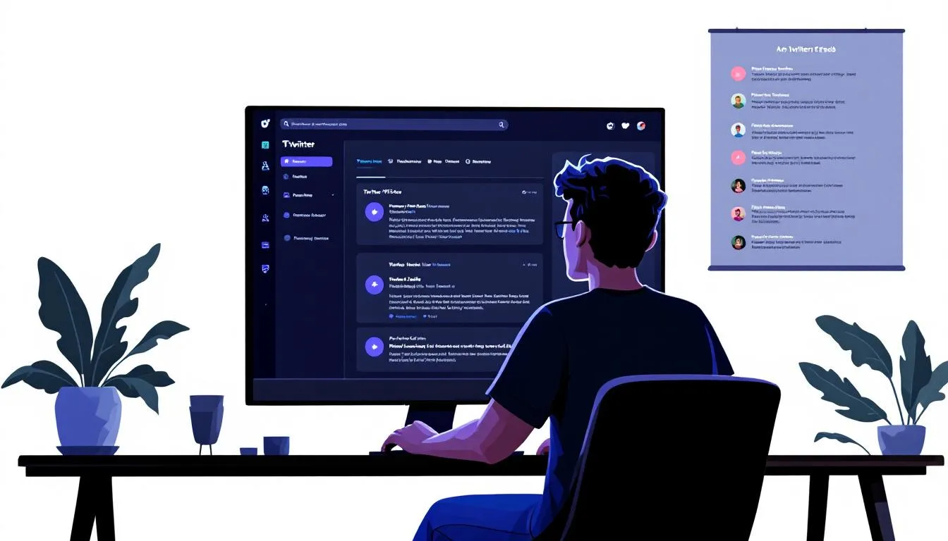An image showing a user managing their Twitter RSS feeds effectively through a web interface.