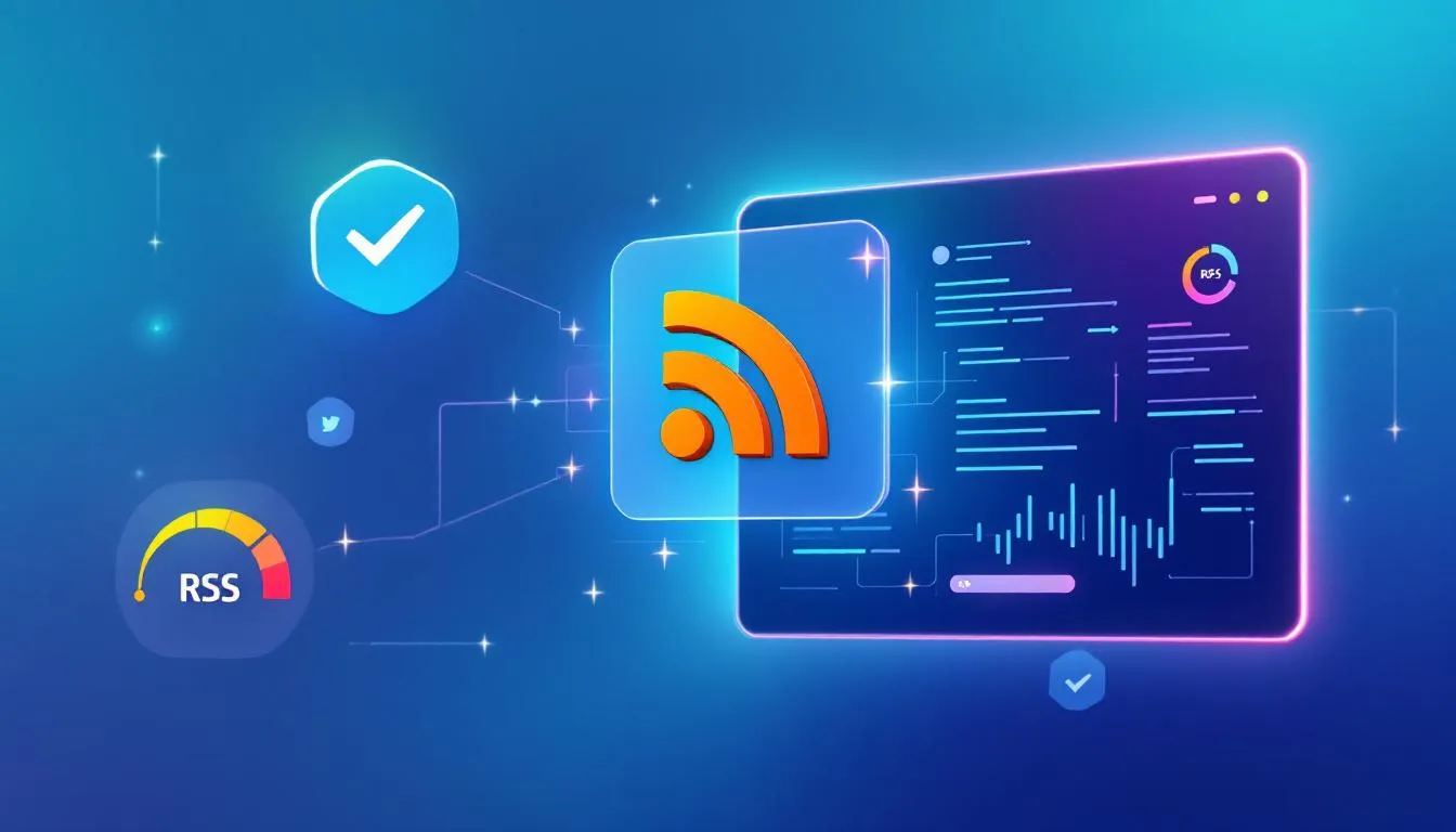 A graphic depicting the benefits of using Twitter RSS feeds for content aggregation.