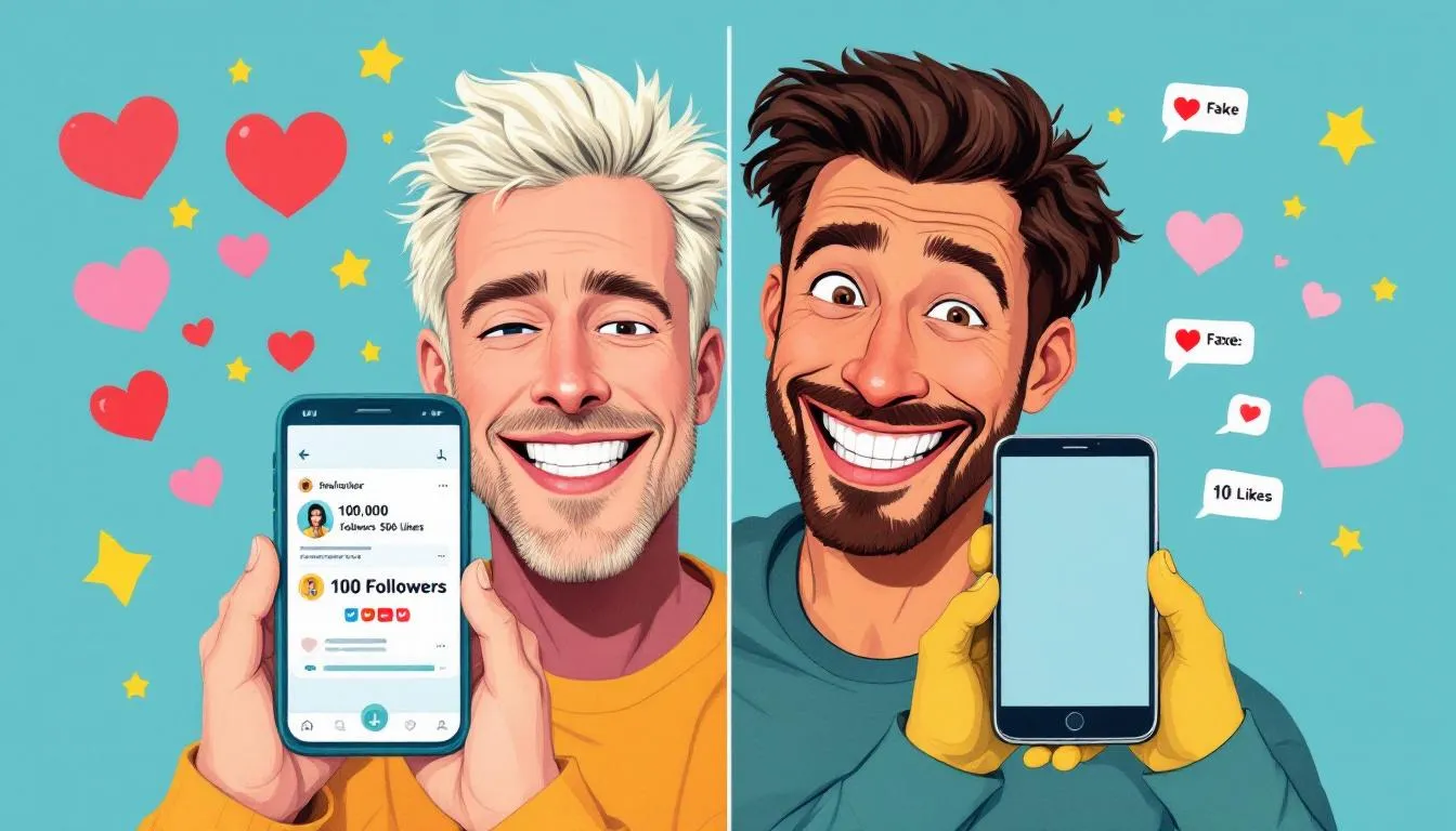 The impact of real and fake followers on engagement.