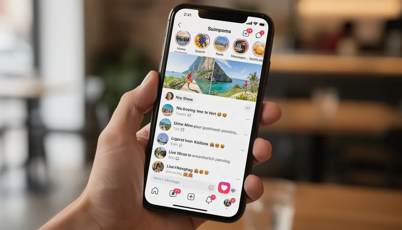 A smartphone screen showcases a social media app filled with various posts, notifications, and trending topics, allowing users to engage in conversations and explore diverse perspectives. This interface serves as a trusted digital town square where breaking news, sports updates, and live events are delivered instantly to the global community.