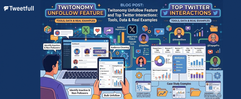 Twitonomy Unfollow Feature and Top Twitter Interactions: Tools, Data & Real Examples