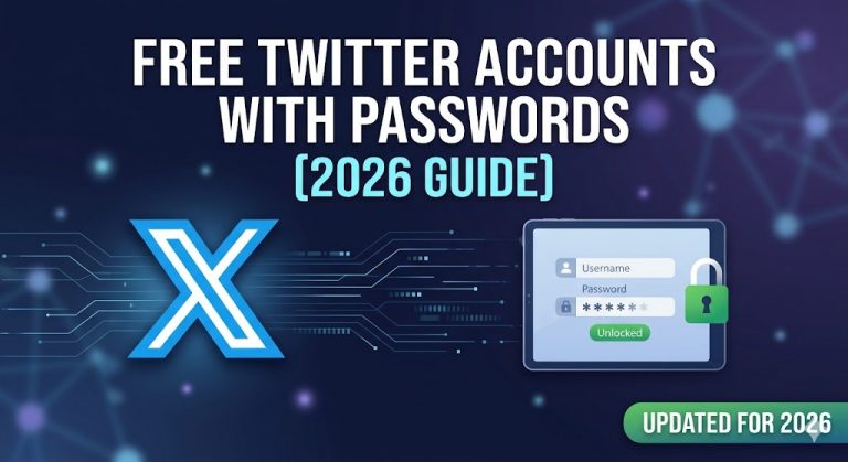 Free Twitter Accounts With Passwords [2026 Guide]