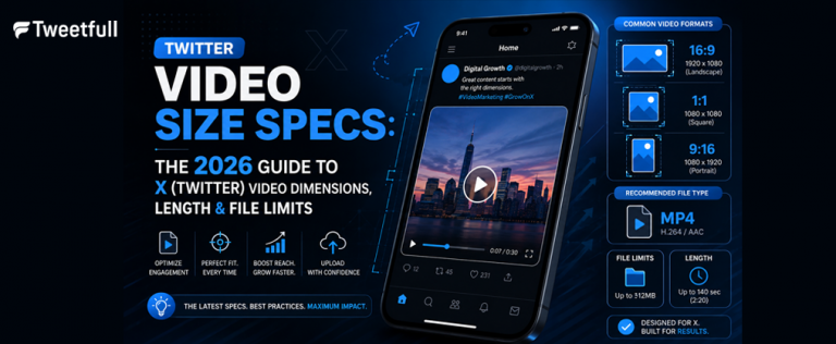 Twitter Video Size Specs: The 2026 Guide to X (Twitter) Video Dimensions, Length & File Limits