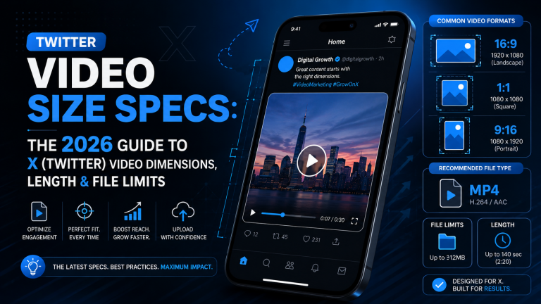 Twitter Video Size Specs: The 2026 Guide to X (Twitter) Video Dimensions, Length & File Limits