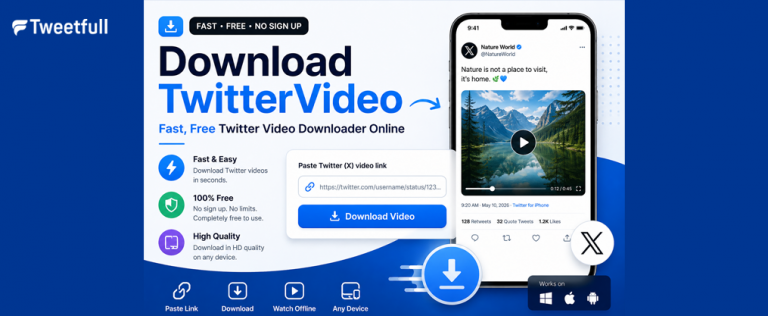 DownloadTwitterVideo – Fast, Free Twitter Video Downloader Online