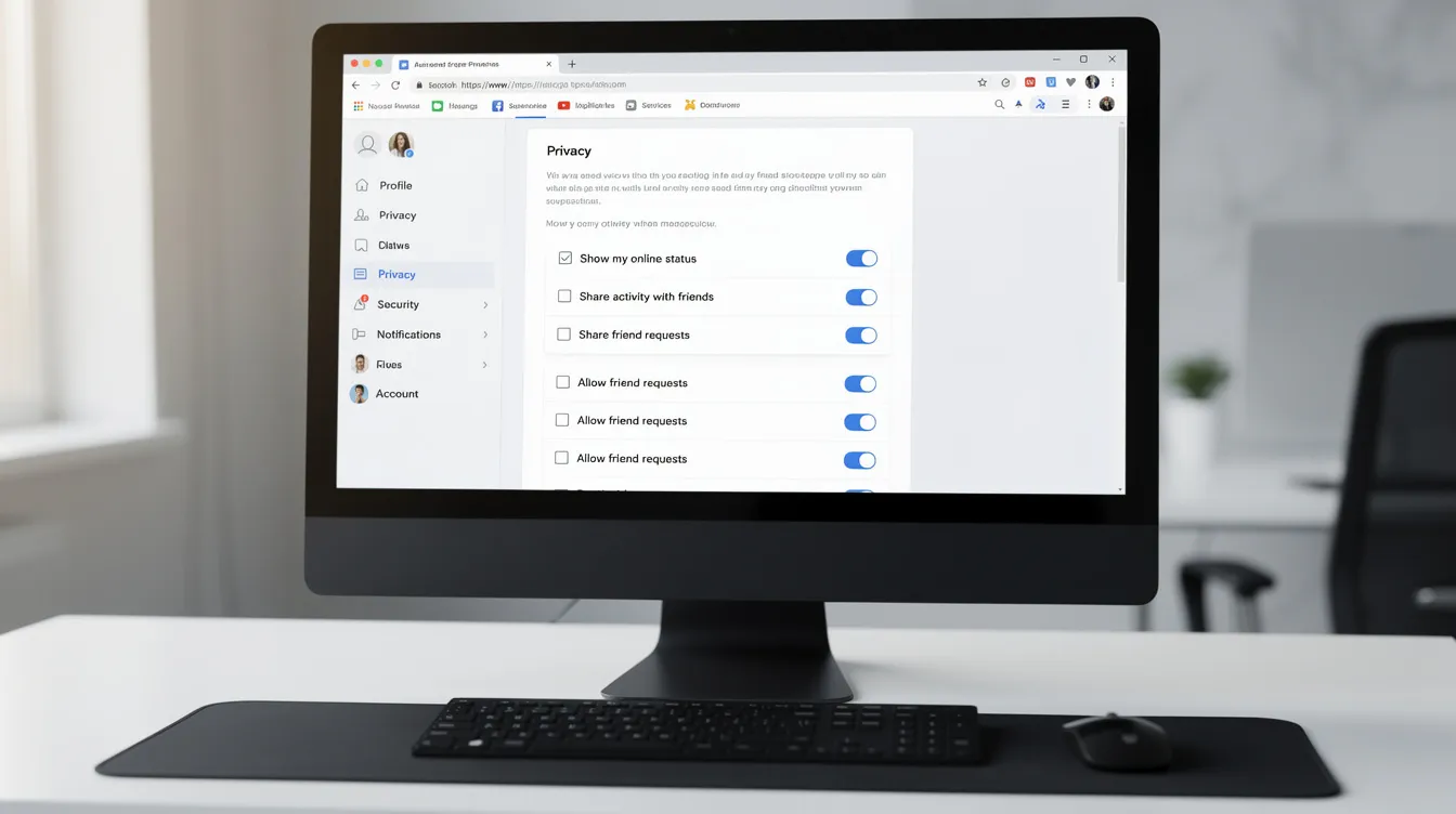The image shows a desktop computer screen displaying a web browser with the Twitter settings page open, specifically focusing on options to make your Twitter account private. It highlights features such as protecting tweets, managing follower requests, and adjusting privacy settings to ensure that only approved followers can see your tweets.