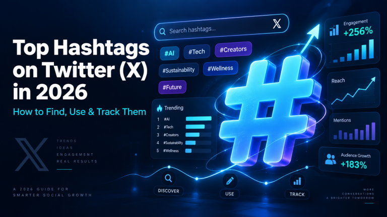 Top Hashtags on Twitter (X) in 2026: How to Find, Use & Track Them