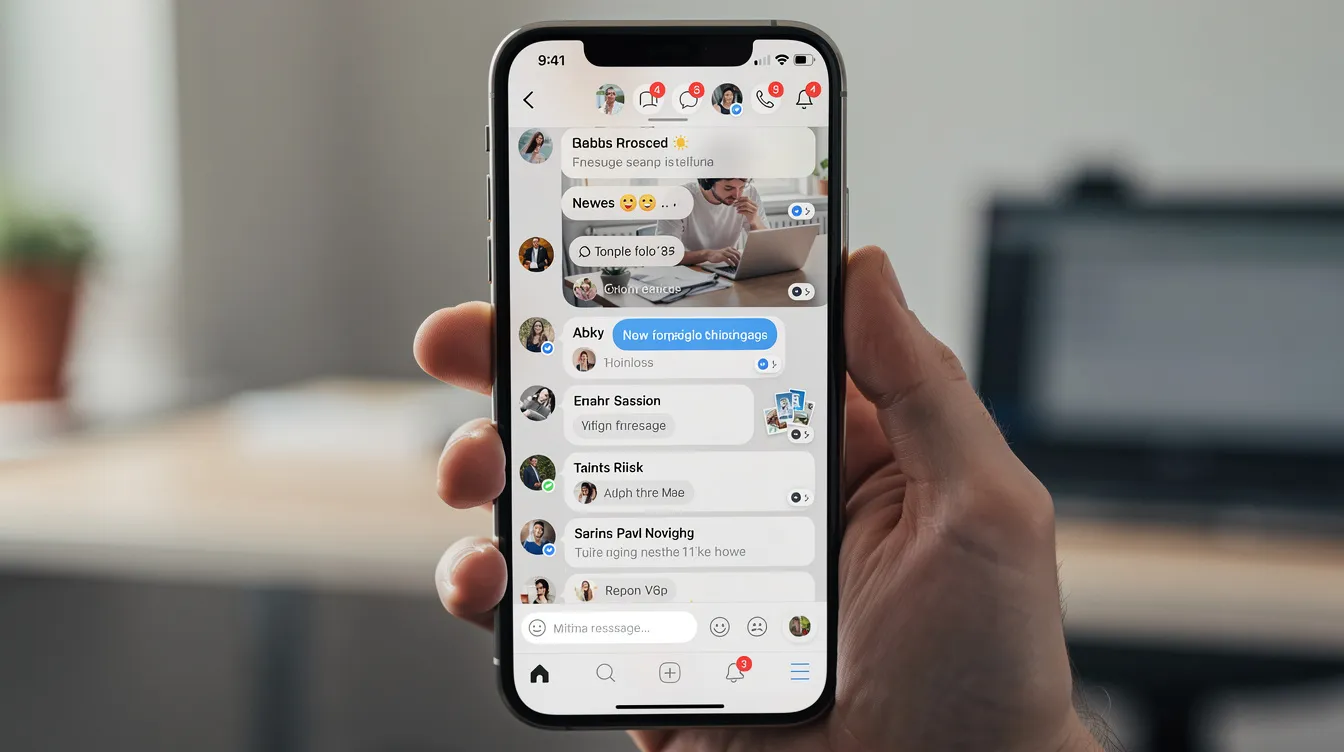 The image shows a smartphone with a social media feed, featuring multiple notification icons and reply threads, indicating user engagement. It highlights the presence of various accounts, including brand accounts and potential bot accounts, showcasing the complex interaction of many users on the platform.
